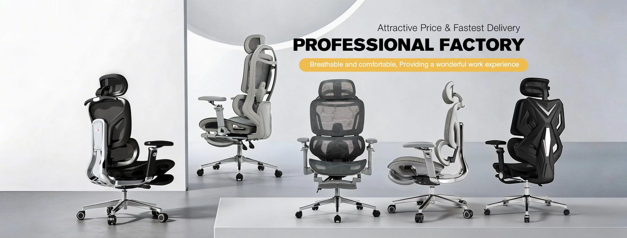SaiguTechs professional ergonomic office chair factory banner